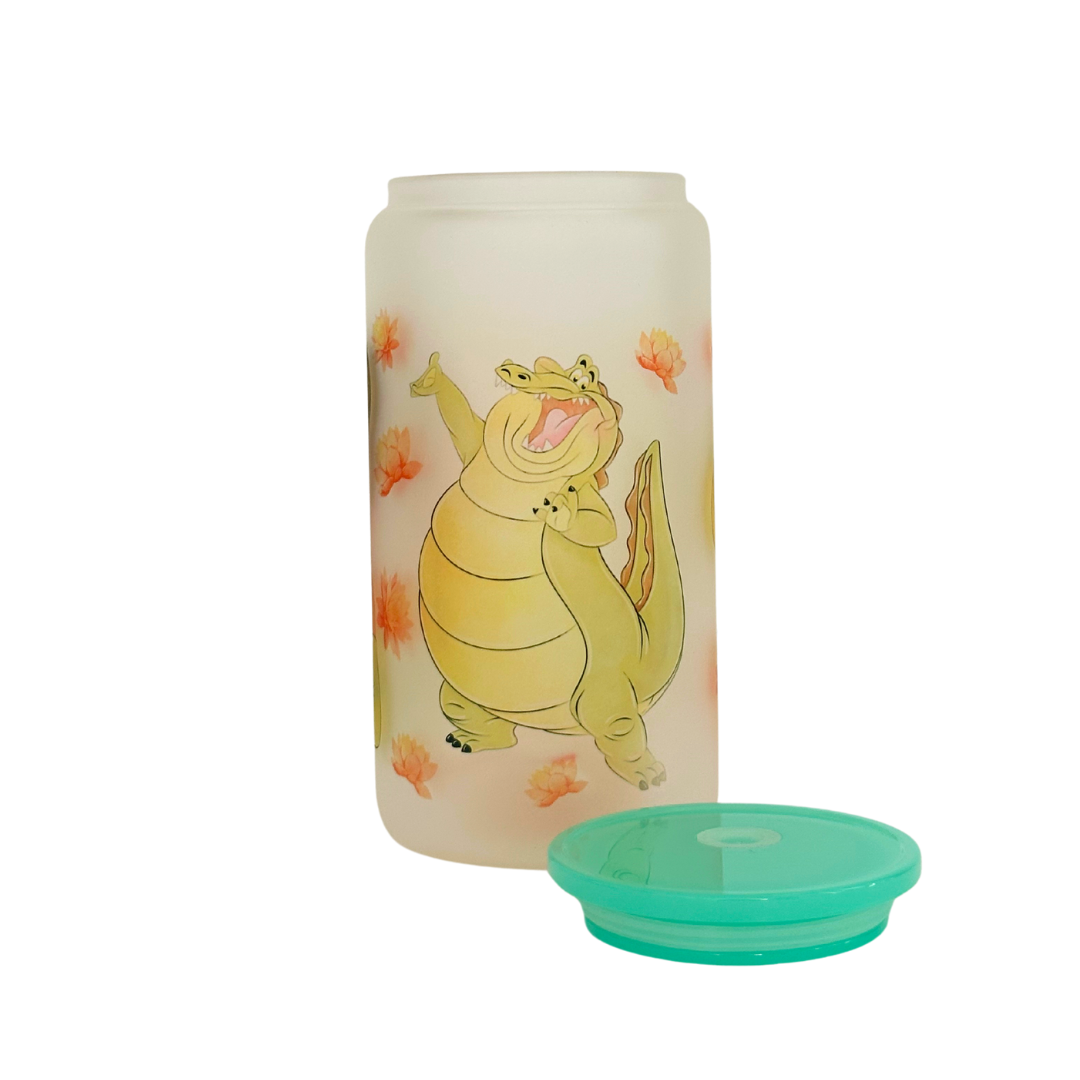 Never Give Up Glass 16 oz Can Cup