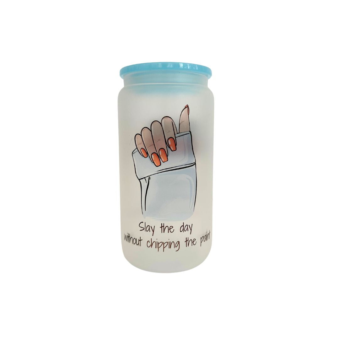 Don't chip the paint 16oz Glass cup