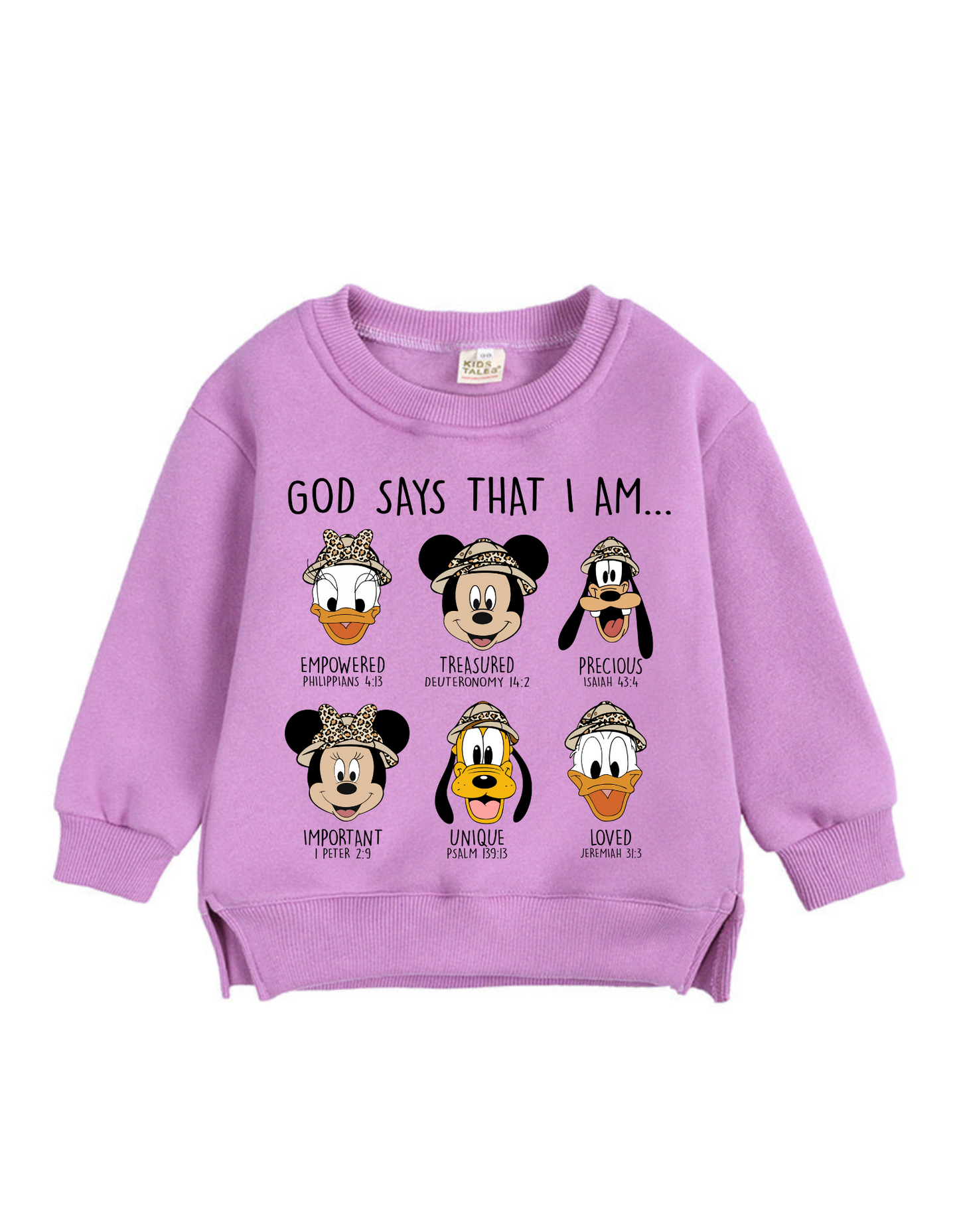 Magical Pals: God Says I Am Toddler sweatshirt