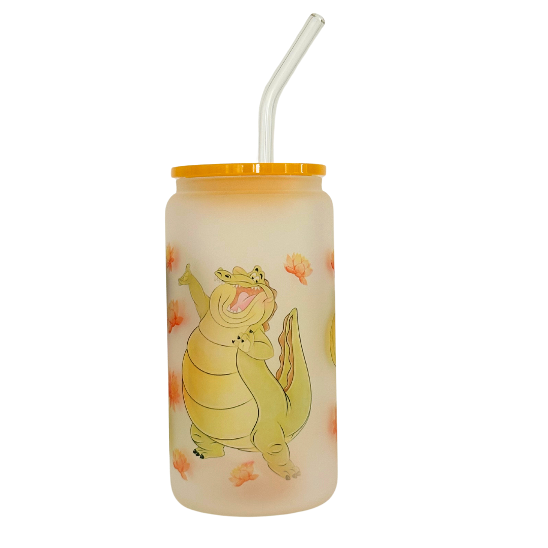 Never Give Up Glass 16 oz Can Cup