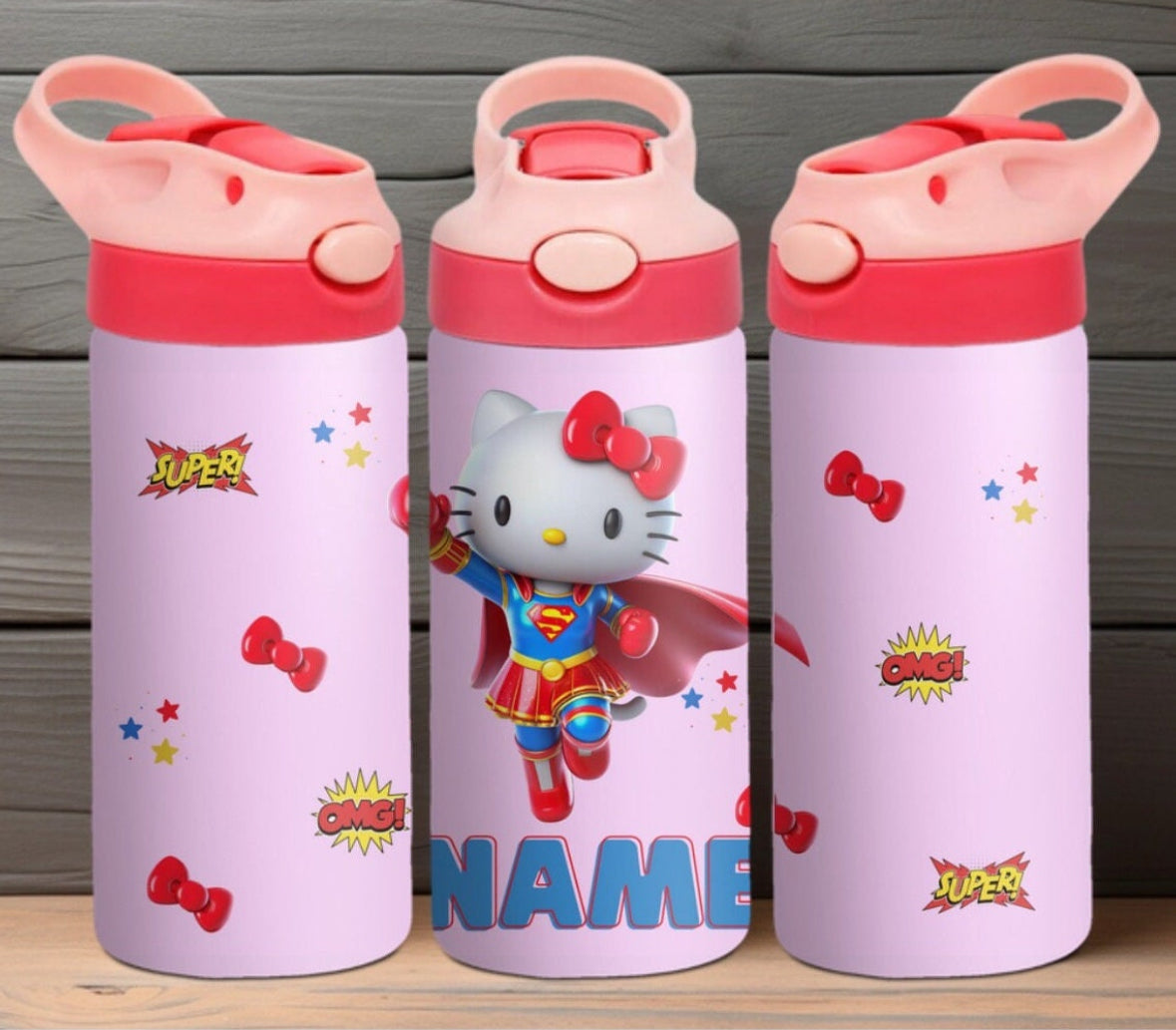 Hello Kitty Super Hero 12 oz Kids Tumbler