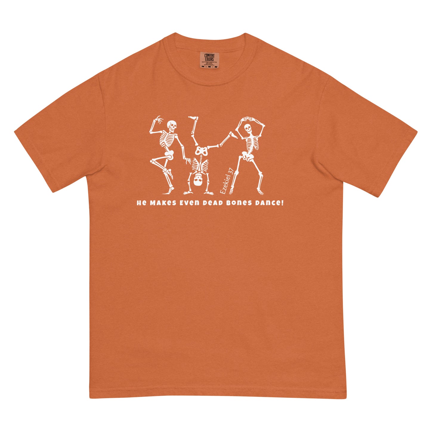 Yam “Dancing Bones Tee” unisex Halloween T-shirt, Ezekiel 37