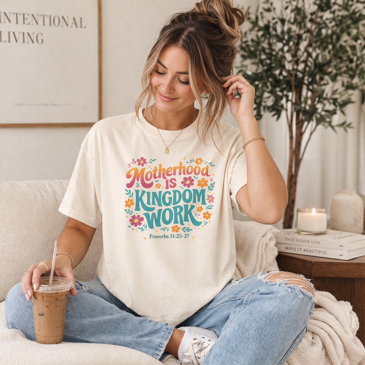 Kingdom Mama Tee | Motherhood Is Kingdom Work | Women’s Boxy Tee