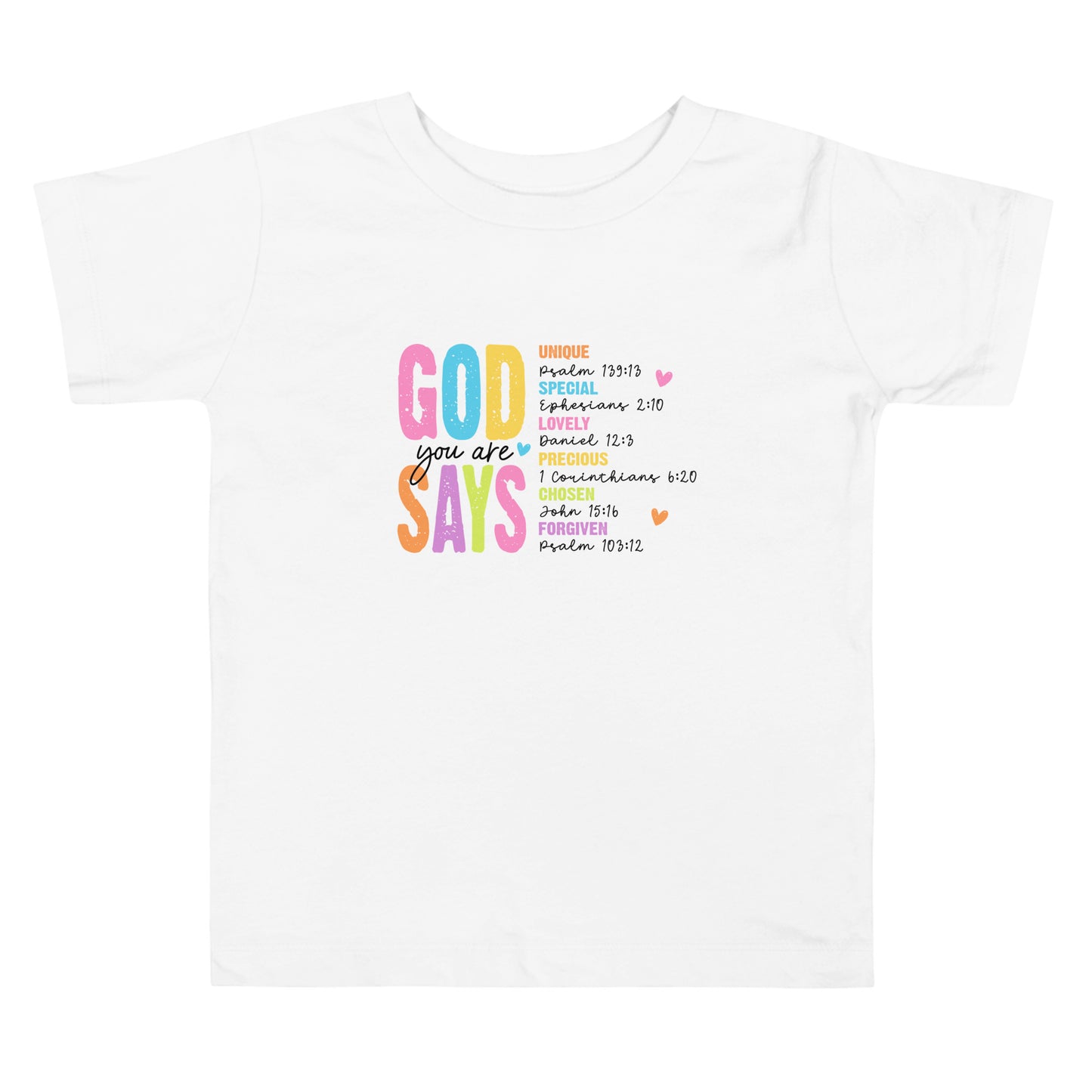 God Says Toddler Short Sleeve Tee