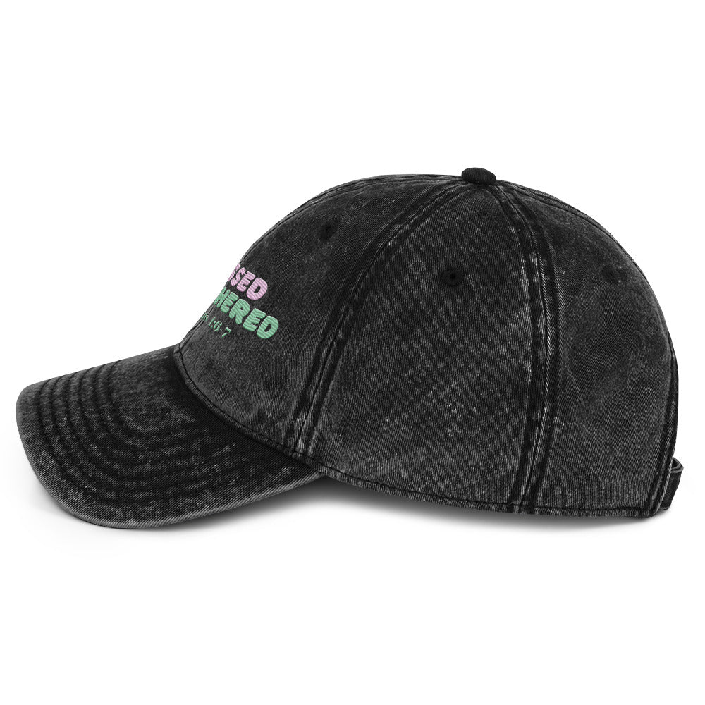 Blessed Unbothered Vintage Cap
