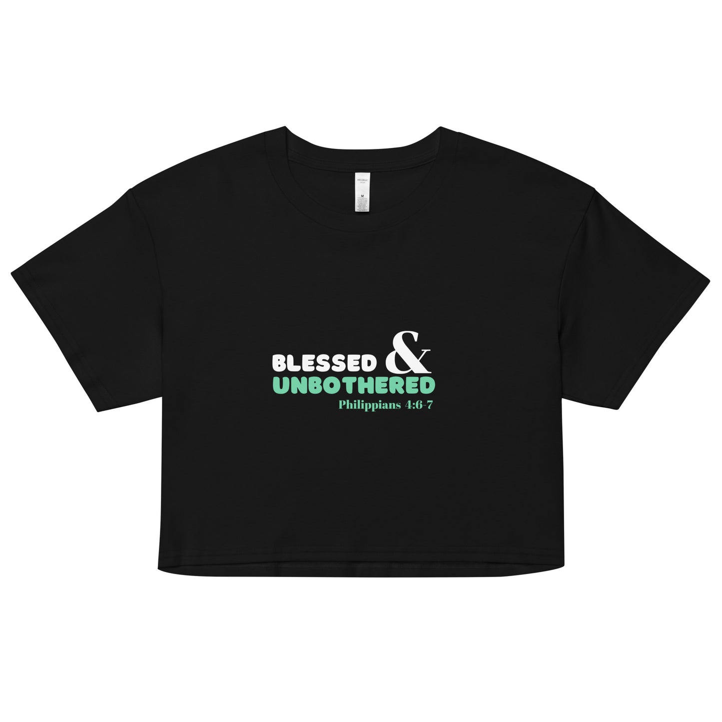 Blessed & Unbothered crop top
