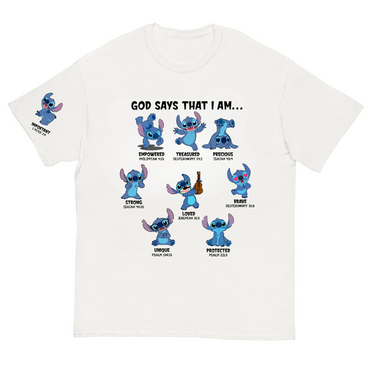 God Says I Am | Lilo & Stitch Kids Tee
