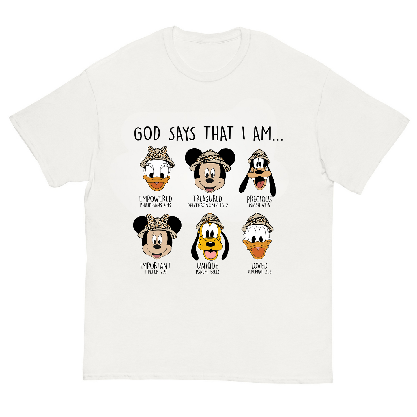 God Says I Am – Mickey Mouse Faith Tee (Youth)