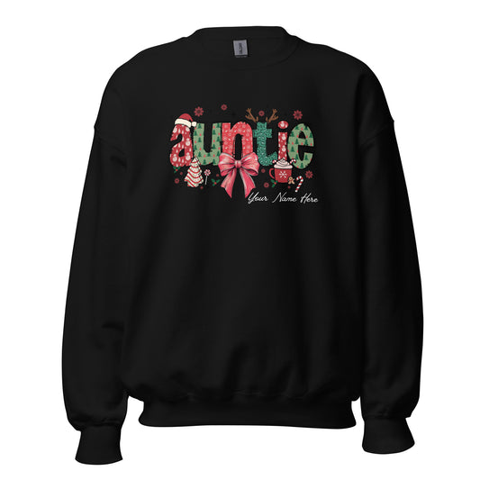 Auntie's Cozy Christmas Custom Sweatshirt