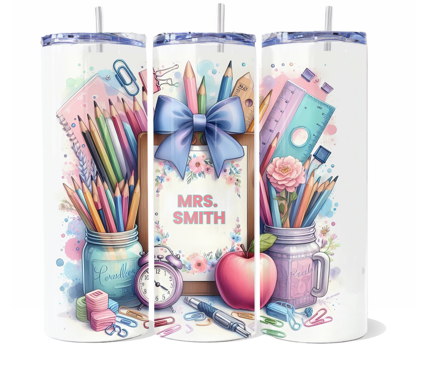 Personalized Teach & Sip 20 oz Tumbler