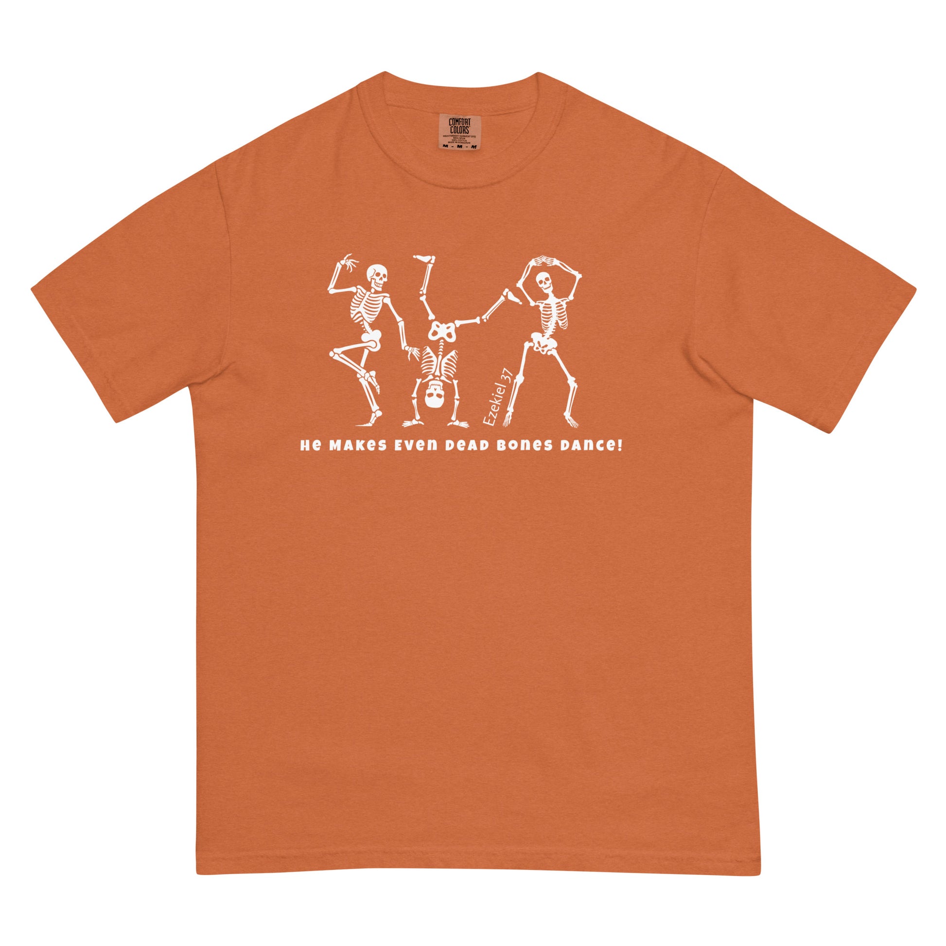 Yam “Dancing Bones Tee” unisex Halloween T-shirt, Ezekiel 37