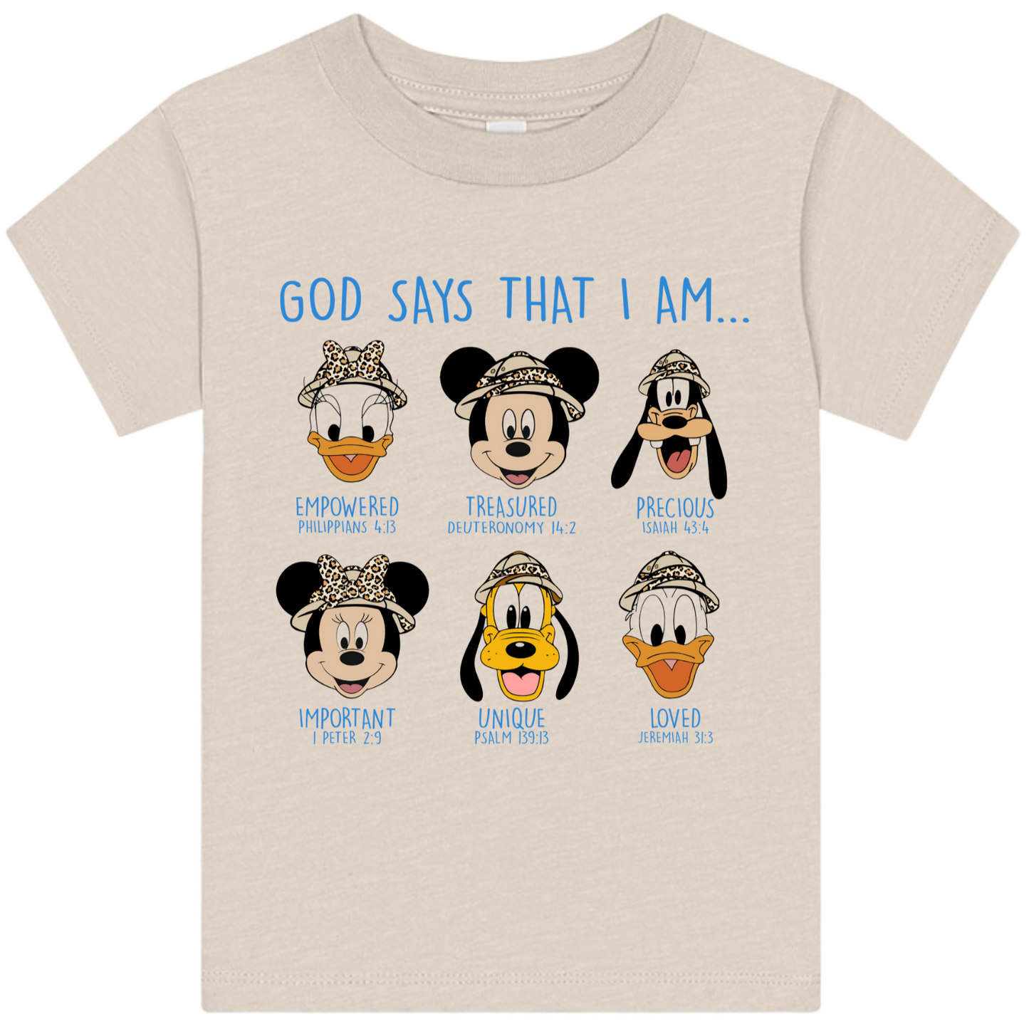 God Says I Am – Mickey Mouse Faith Tee (Youth)