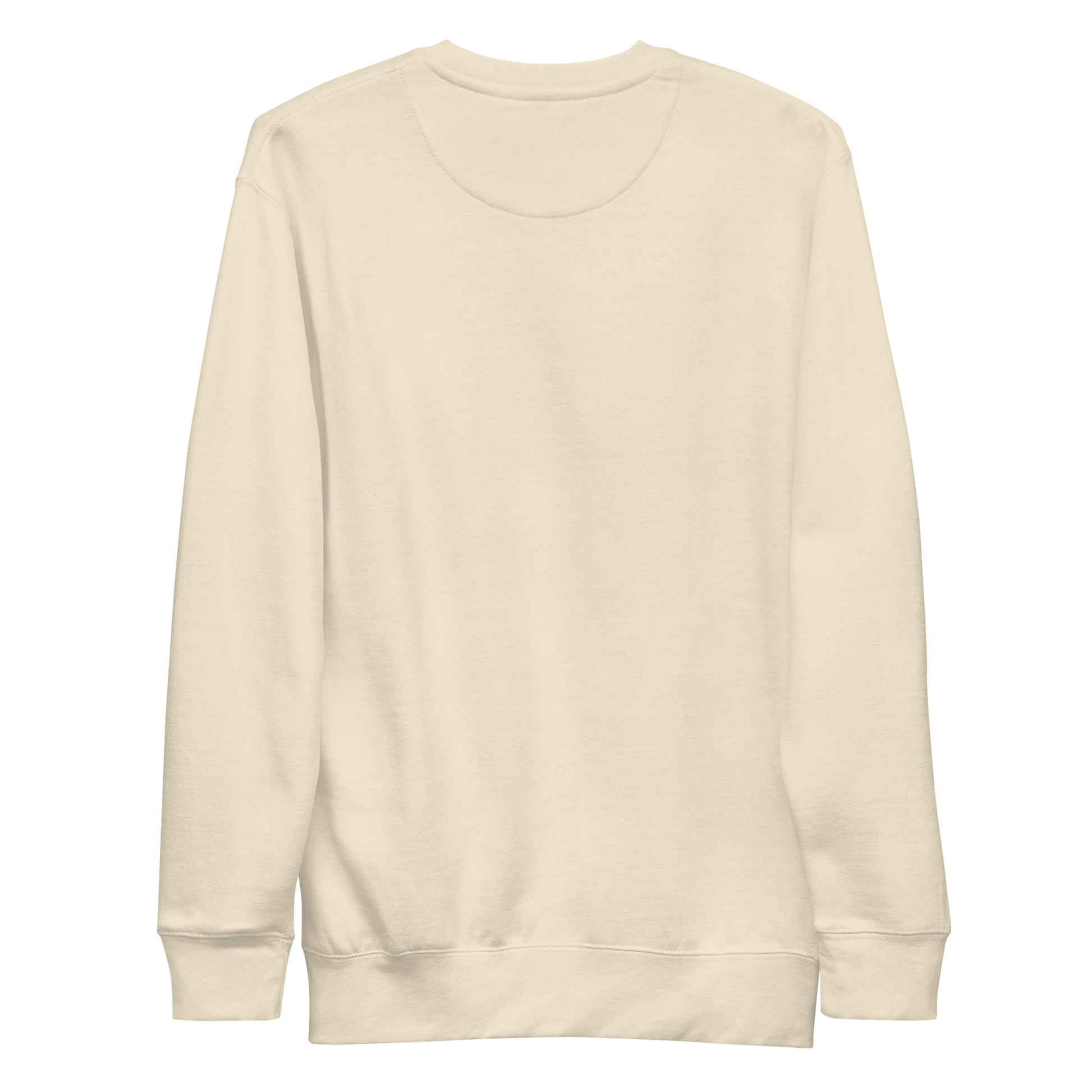 Back Prevview Beige sweatshirt on a white background
