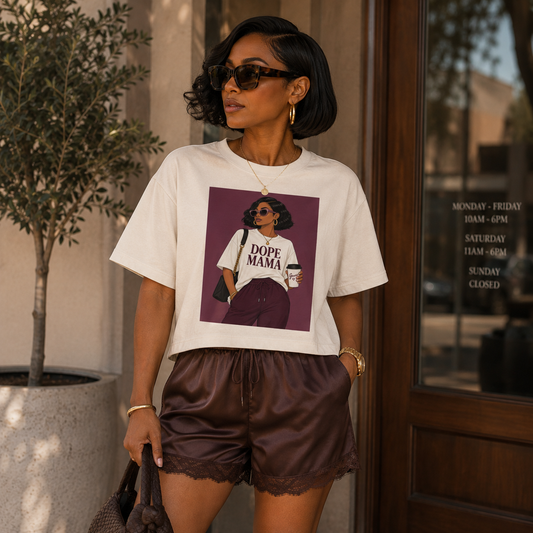 Dope MAMA Graphic boxy tee