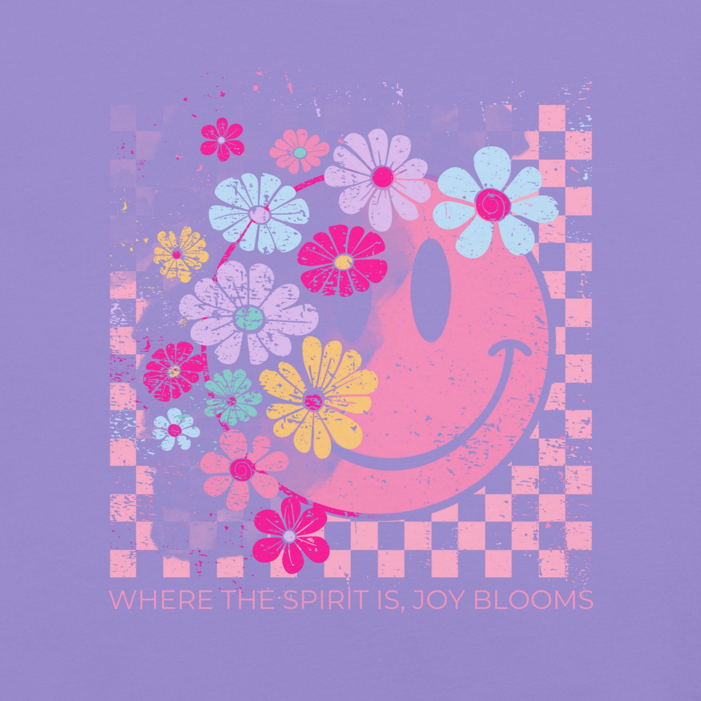 Joy Blooms Faith Tee | Christian Smiley Floral Shirt