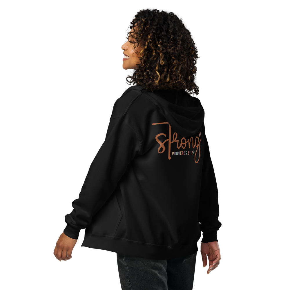 Proverbs 31:25 zip hoodie