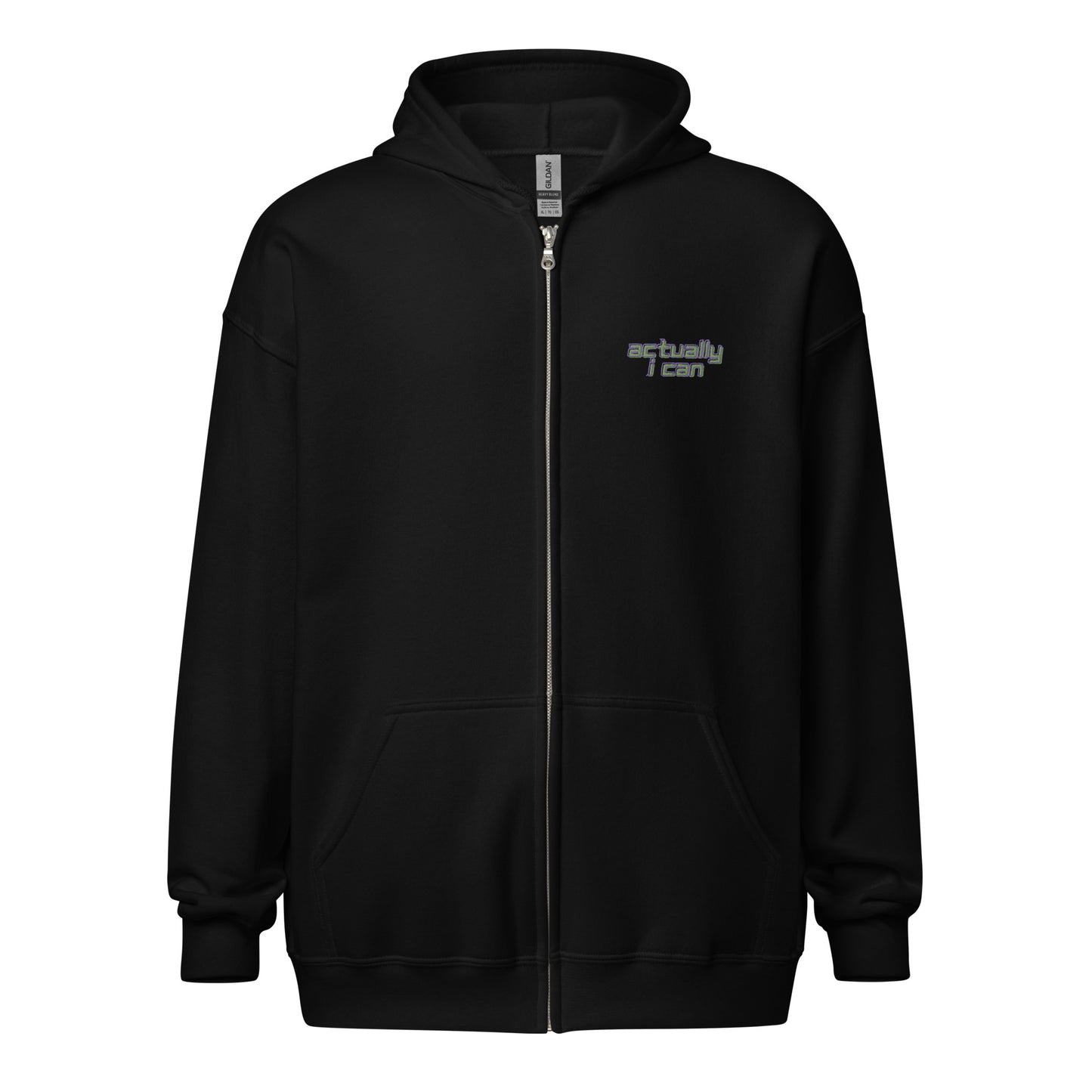 Actually I Can Unisex heavy blend zip hoodie