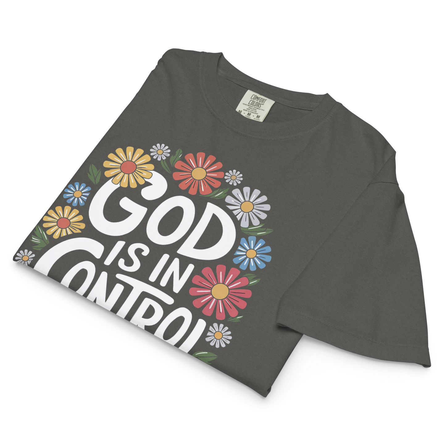 God Is in Control Women’s boxy tee