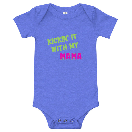 Kickin-It-with-Mama-baby-short-sleeve-baby-onesie-blue